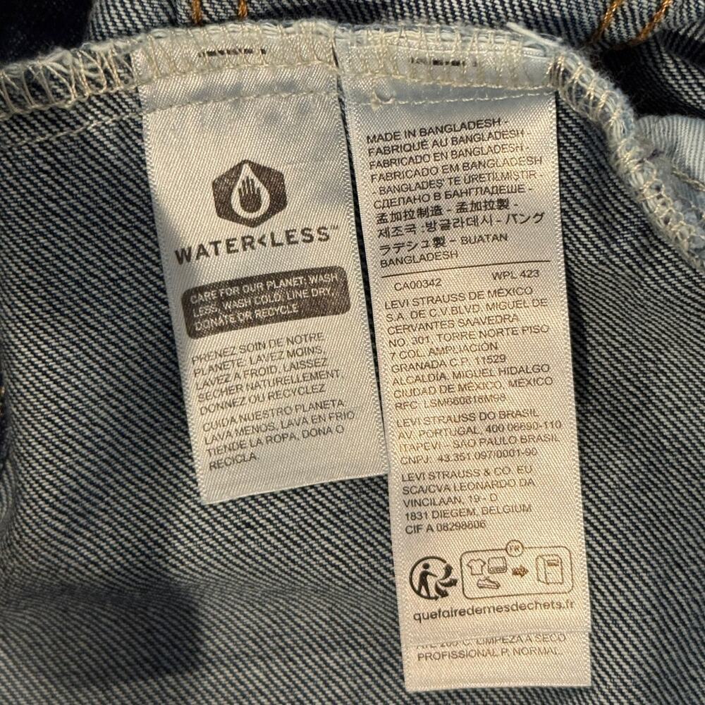 NWT Levi's Premium Relaxed Fit Trucker Jacket Size XS - Picture 9 of 11
